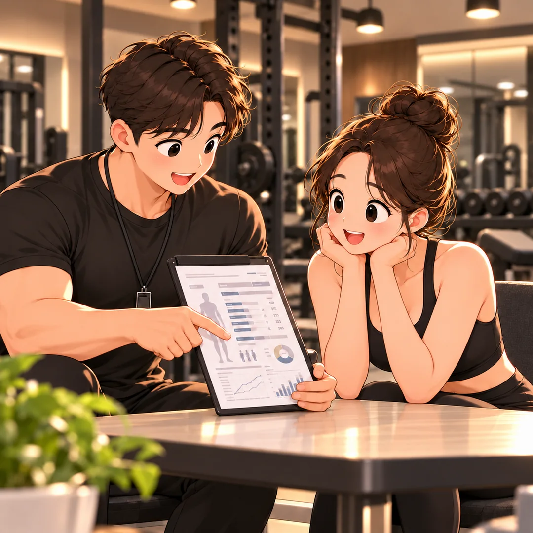 구의동PT 첫 수업 인바디 결과 함께 보기